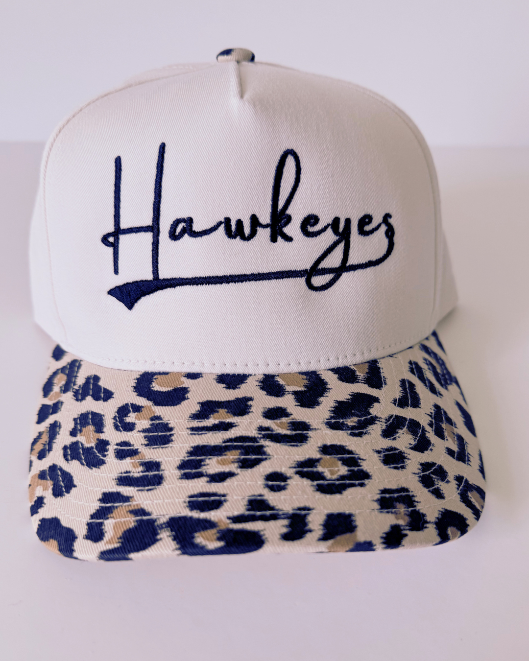 Leopard Print Hawkeyes Baseball Hat