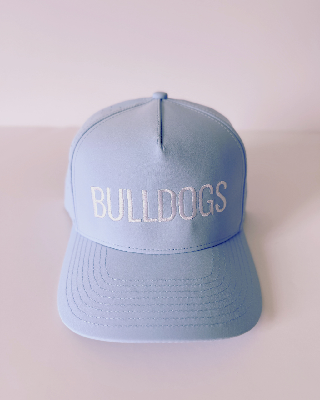 Bulldogs Baseball Hat, Blue and White Snapback