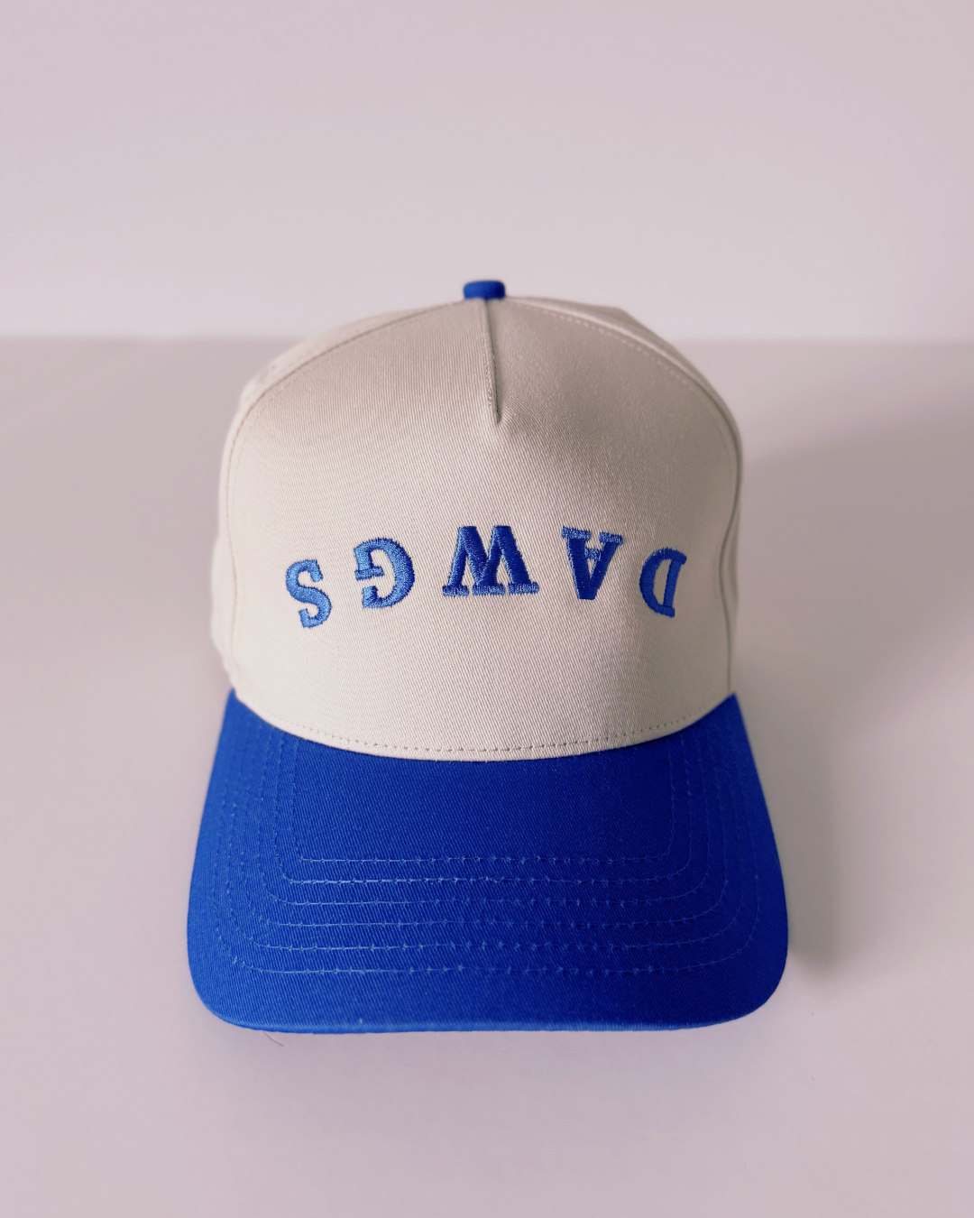Dawgs Embroidered Baseball Hat, Royal Blue Snapback