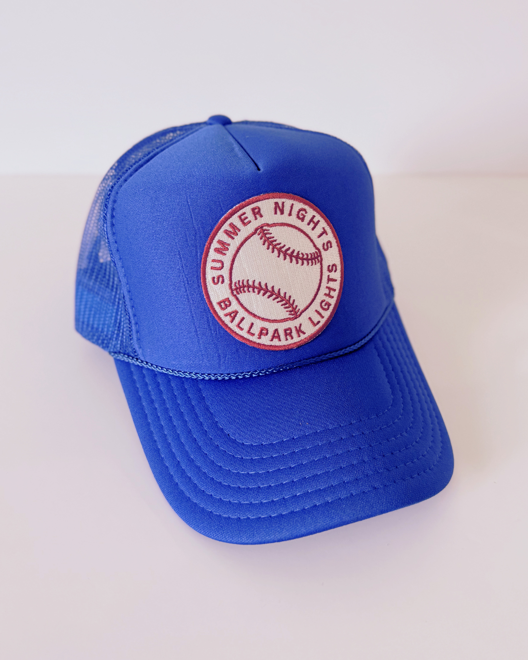 Summer Nights Ballpark Lights Trucker Hat
