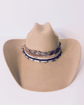 Safari Brown 100% Wool Felt Western Hat with Feather Band