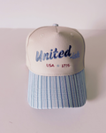 United-ish Fourth of July Baseball Hat, Patriotic Snapback