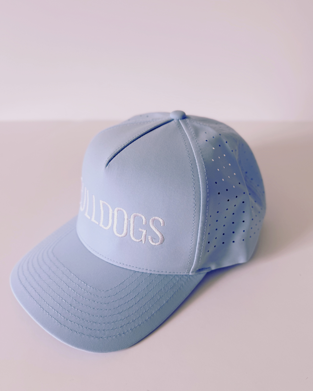 Bulldogs Baseball Hat, Blue and White Snapback