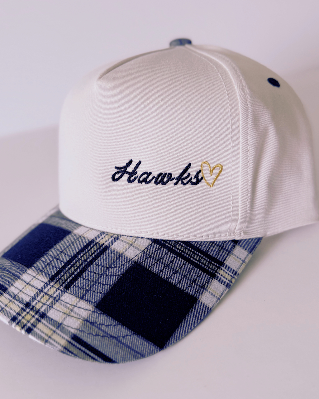 Plaid Hawks Adjustable Ball Cap
