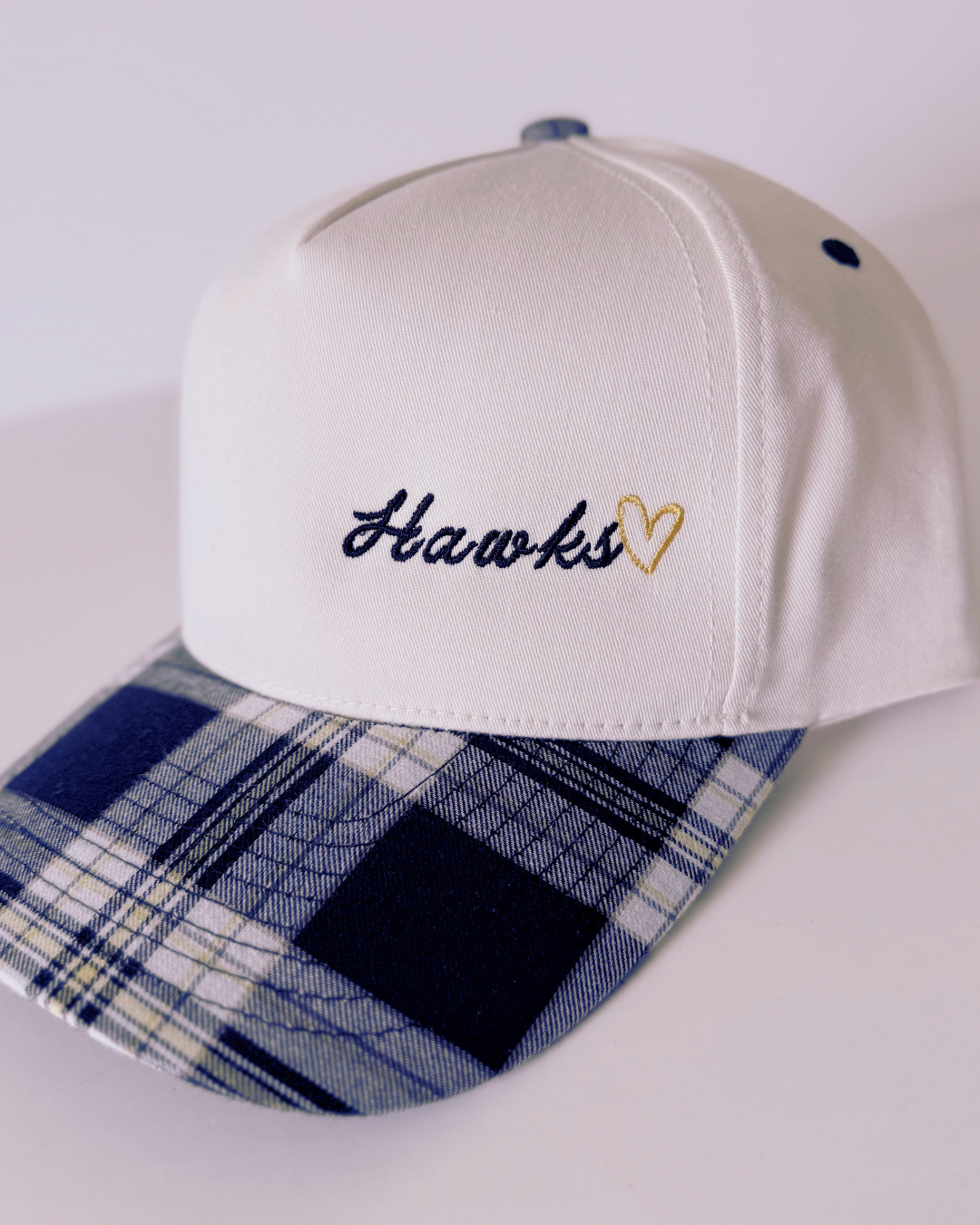 Plaid Hawks Adjustable Ball Cap
