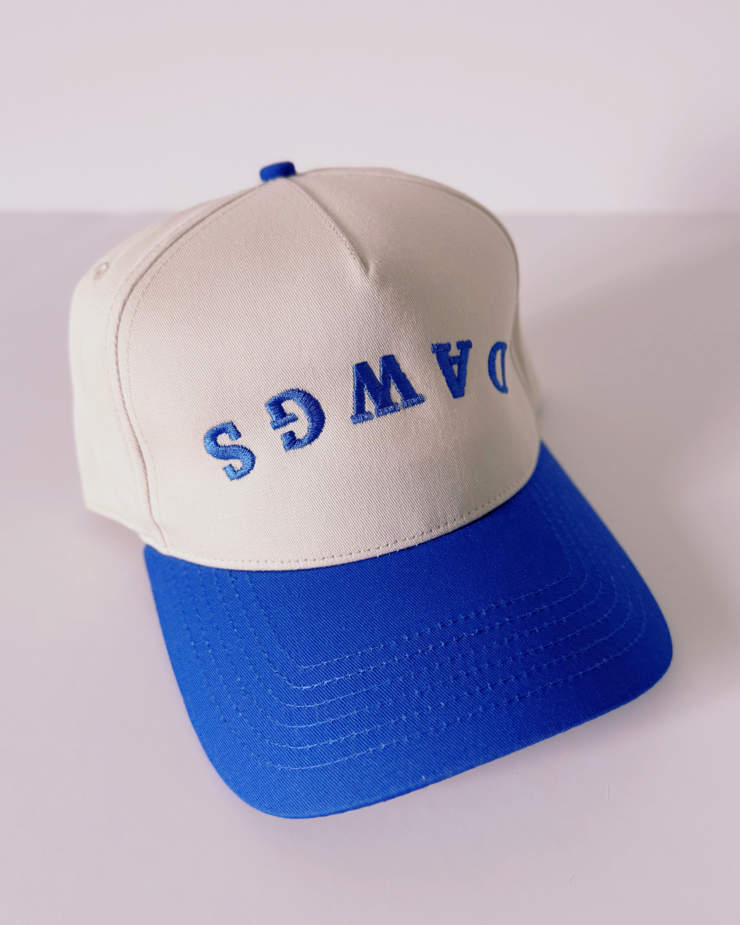 Dawgs Embroidered Baseball Hat, Royal Blue Snapback