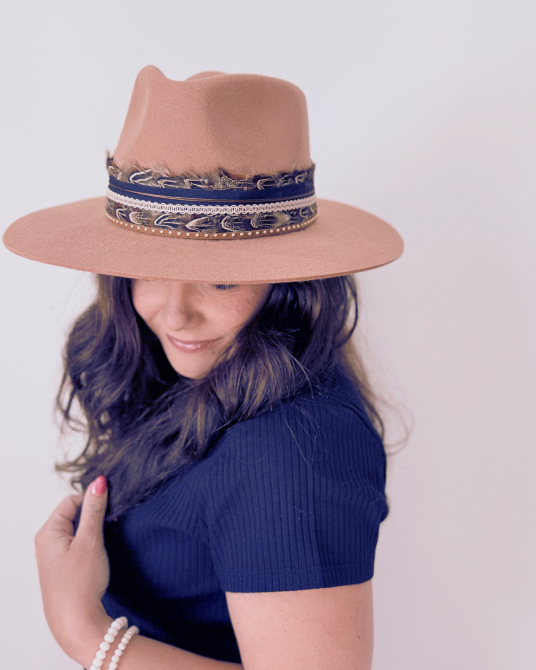 100% Wool Rancher Hat, Caramel Brown
