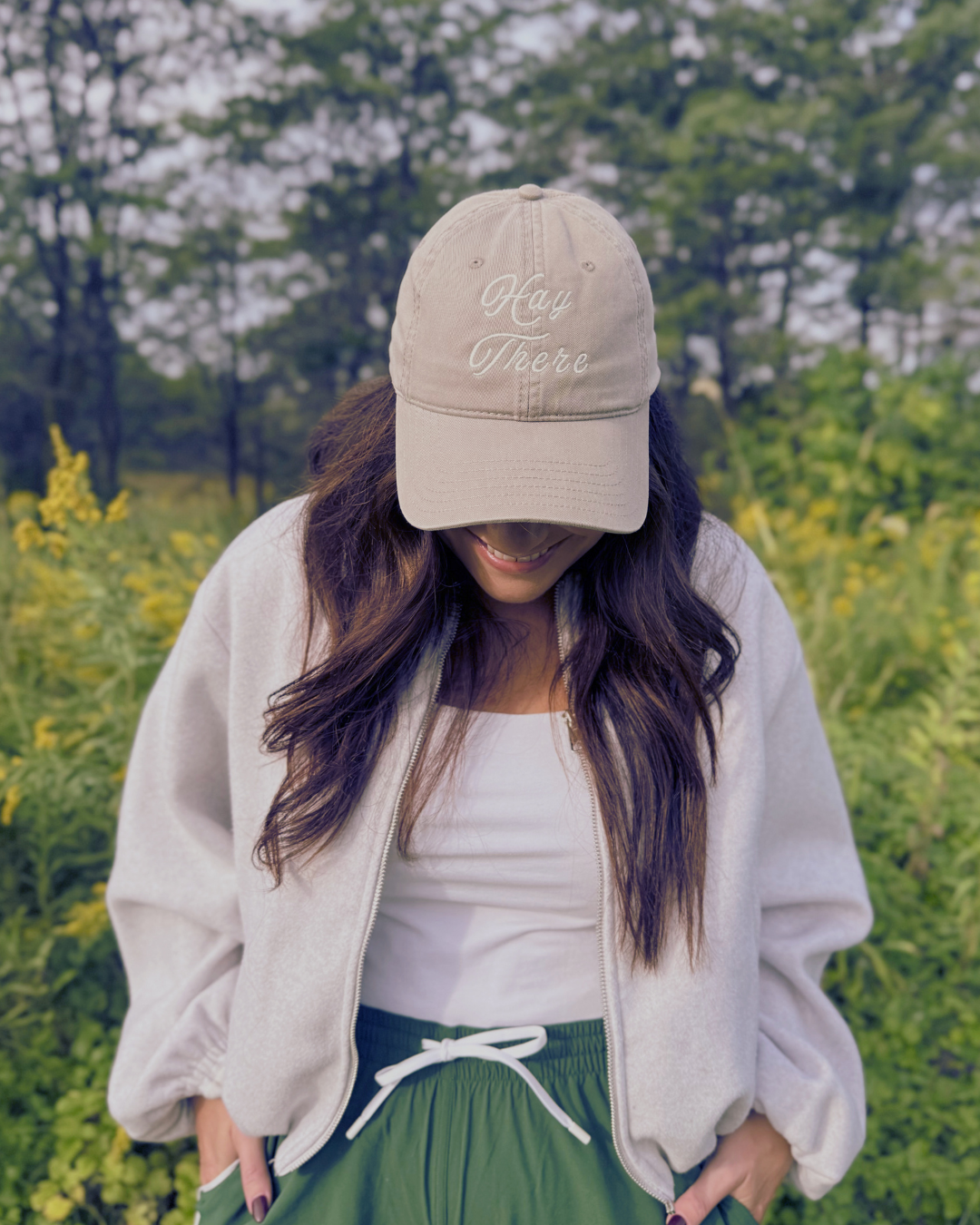 Hay There Classic Greige Ball Cap