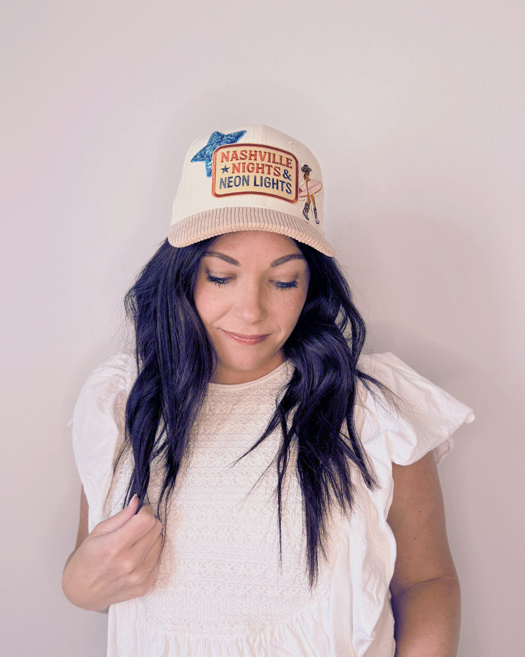 Nashville Nights Neon Lights Baseball Hat