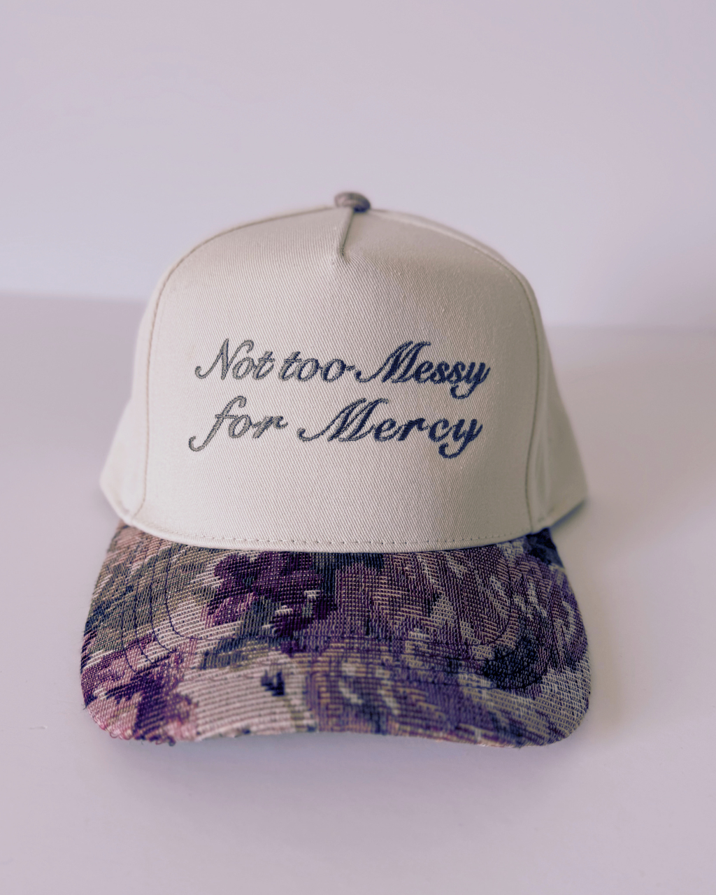Not Too Messy For Mercy Baseball Hat