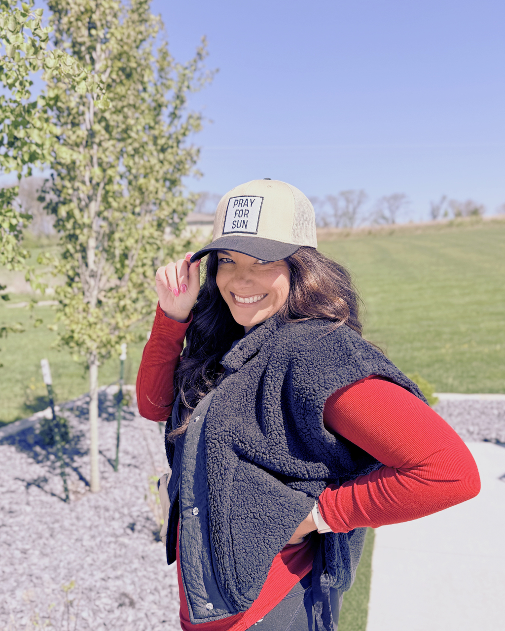 Pray For Sun Baseball Hat