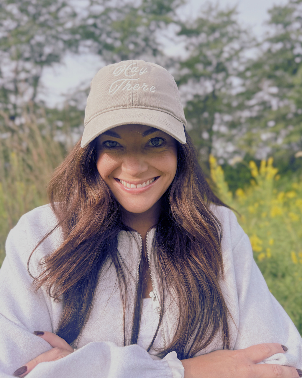 Hay There Classic Greige Ball Cap