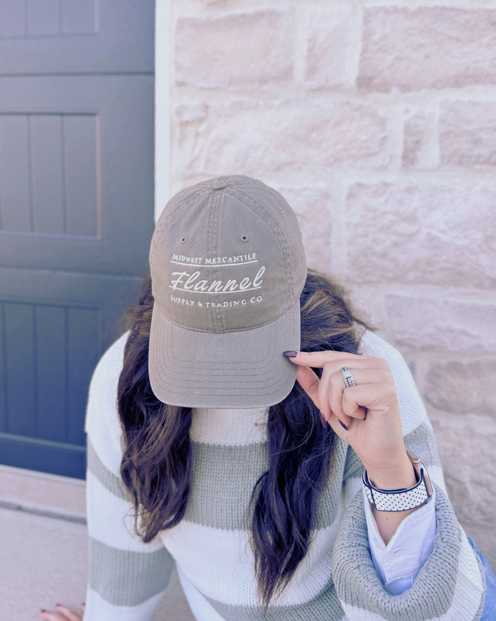 Flannel Supply Company Olive Green Classic Dad Hat